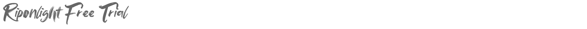 Sample characters Riponlight Font